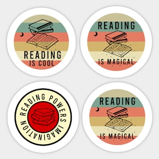 Reading is magical sticker pack Sticker